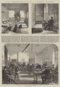 Broadmoor Suçlu Deli İltica (gravür) by English School