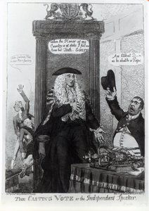 Casting Oy veya Bağımsız Konuşmacı, dönemin Başbakanı Henry Addington, 1805