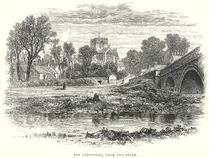 Katedral, Nehirden (gravür) by English School