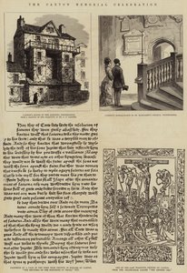 Caxton Anıtı Kutlaması (gravür) by English School
