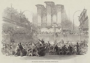 Çartist Konvansiyonu, John-Street, Fitzroy-Square (gravür) by English School