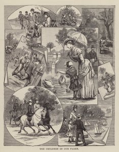 Parklarımızdaki Çocuklar (gravür) by English School