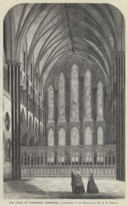 Worcester Katedrali Korosu (gravür) by English School
