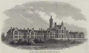 Dartford yakınlarındaki City Lunatic Asylum by English School