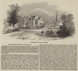 Kolej Okulu, Gloucester (gravür) by English School