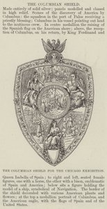 Chicago Sergisi için Kolomb Kalkanı (gravür) by English School