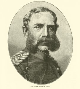 Saksonya Veliaht Prensi, Ağustos 1870 by English School