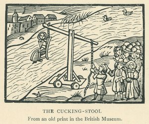 Cucking-Stool (lito) by English School