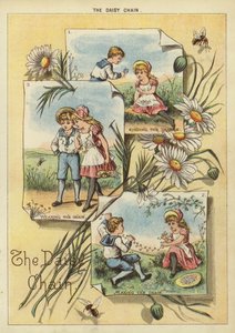 Papatya Zinciri (chromolitho) by English School