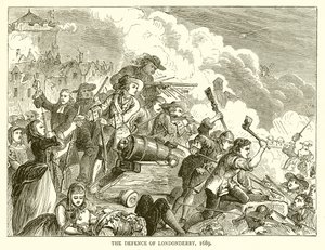 Londonderry Savunması, 1689 by English School