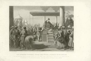 Bengal, Bihar ve Orissa Diwani, İngilizler tarafından satın alındı, Hindistan, 1765 by English School