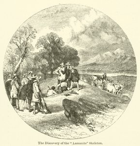 "Lamanit" İskeletinin Keşfi (gravür) by English School