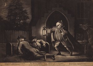 Uçuşa Kaldırılan Ölülerin Rahatsız Edicileri (aquatint) by English School