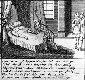 The Doctor in Labour veya Guildford'dan New Whim Wham, c.1726 by English School