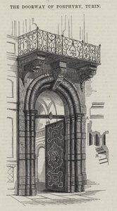Porfir Kapısı, Torino (gravür) by English School