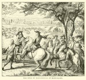 Malplaquet de Marlborough Dükü by English School