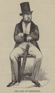 Hardwicke Kontu (gravür) by English School