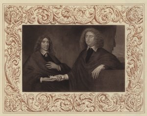 Lauderdale Kontu (sağda) ve Lanark Kontu (sonradan ikinci Hamilton Dükü) (lito) by English School