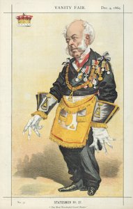 Zetland Kontu, En Saygıdeğer Büyük Üstat, 4 Aralık 1869, Vanity Fair karikatürü by English School