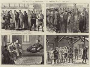 Doğu Sorunu, Sanatçımız Türklerle (gravür) by English School