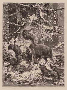The Elk Militant (gravür) by English School