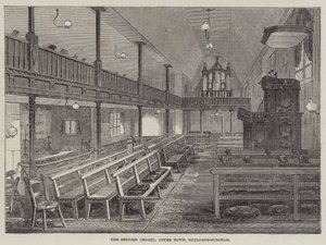 İngiliz Şapeli, Yukarı Şehir, Boulogne-sur-Mer (gravür) by English School