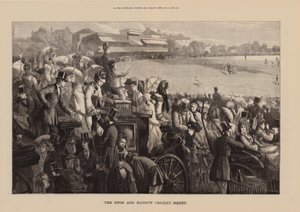 Eton ve Harrow Kriket Maçı (gravür) by English School