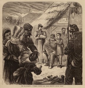 Eski Hanedan, "yaklaşan olaylar gölgelerini önlerine düşürüyor" (gravür) by English School
