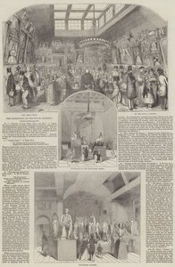 Kraliyet Akademisi Sergisi (gravür) by English School