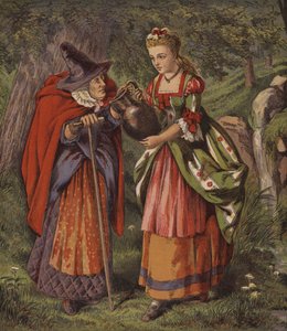 Çeşmedeki Peri veya İki Kız (renkli taş) by English School