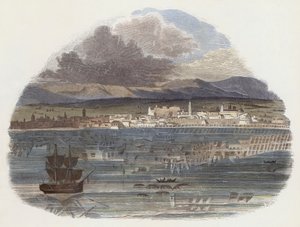 Fata Morgana (renkli gravür) by English School