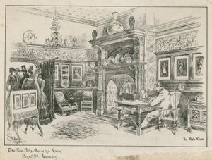 Güzel Sanatlar Dernekleri Odası, Bond Street, Londra - Ante-Room by English School