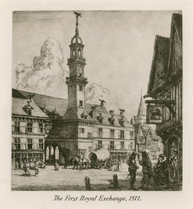 Birinci Kraliyet Borsası, Londra, 1571 by English School