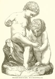 Hayattaki İlk Diken. P. Macdowell, R.A. by English School