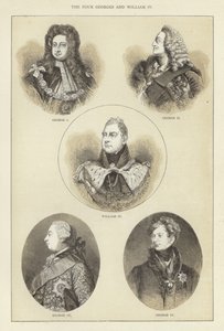 Dört Georges ve IV. William by English School