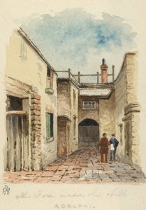 The Fox Under the Hill, Adelphi, Londra (kağıt üzerinde wc) by English School