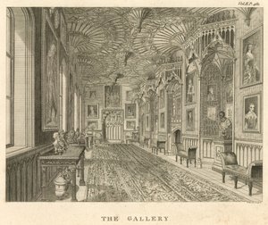 Strawberry Hill'deki Galeri, Twickenham, Londra by English School