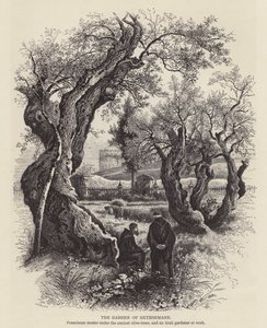 Gethsemane Bahçesi (gravür) by English School