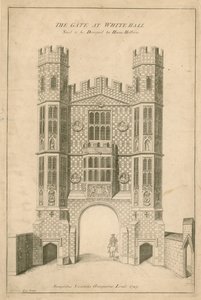 Whitehall'daki Kapı. Hans Holbein tarafından tasarlandığı söyleniyor by English School