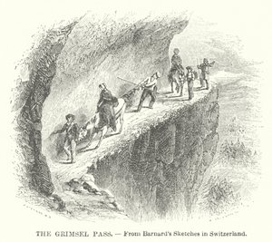 Grimsel Geçidi (gravür) by English School