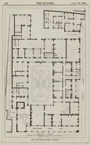Grosvenor Hotel, Chester (gravür) by English School