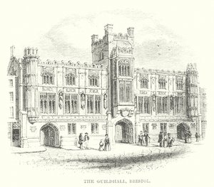 Guildhall, Bristol (gravür) by English School