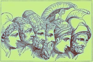 Truva Savaşı Kahramanları: Paris, Diomedes, Odysseus, Nestor, Aşil, Agamemnon, The Illustrated History of the World