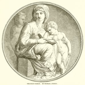 Kutsal Aile. Michael Angelo tarafından by English School