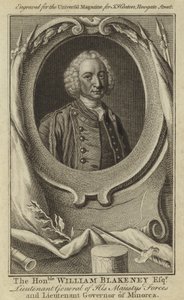 Sayın William Blakeney Esquire, Majesteleri Kuvvetlerinin Korgenerali ve Minorka Valisi by English School