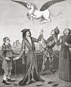 At Pegasus, 1878 by English School