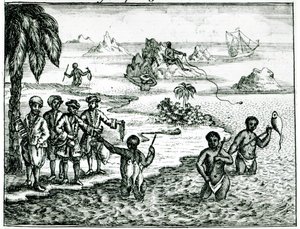 Hottentot Balık Tutma Şekli by English School