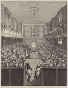 Avam Kamarası Oturumu 1741-2 (gravür) by English School
