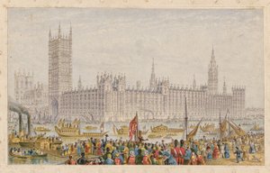 Parlamento Evleri, Westminster Sarayı, Londra by English School