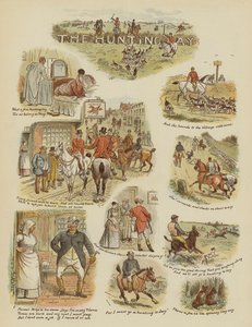 Avcılık günü (kromolito) by English School